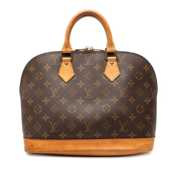 Louis Vuitton Handbags - LOUIS VUITTON Authentic Brown Monogram Leather Alma PM Bag